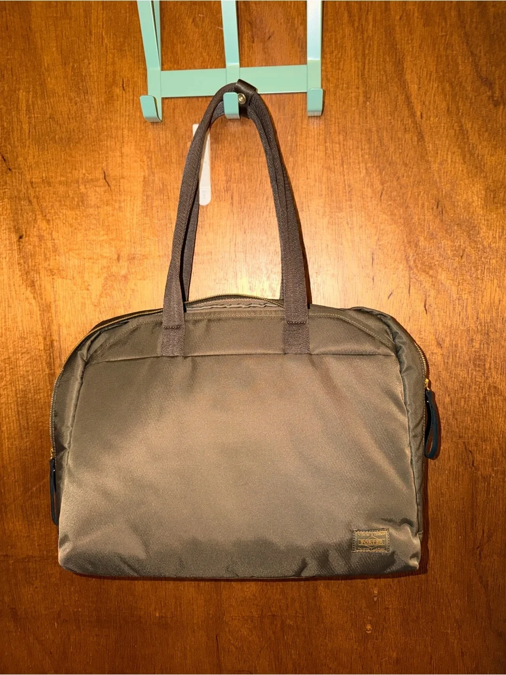 Unbranded Men's Brown Laptop Tote with Dual Handles